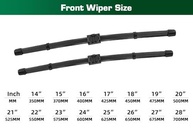 Kit 2 Palhetas Limpador Parabrisa Premium para BMW 3 Series E90 E91 (2005-2009) - Borracha Natural Side Lock - imagem 5