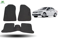 Tapete Borracha Voyage 3 Peças Bordado: Proteção e Estilo para Seu Carro - imagem 1