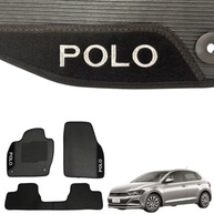 Jogo de Tapetes Automotivos Emborrachados Premium para VW Polo (2018-2024) - 3 Peças - imagem 3