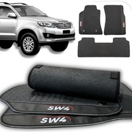 Jogo de Tapetes Emborrachados Premium para Hilux SW4 (2005-2015) - 3 Peças - imagem 2