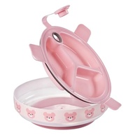 Kit Introdução Alimentar 3 Peças - Caneca com Canudo, Prato Térmico com Divisórias e Porta Papinha - imagem 5