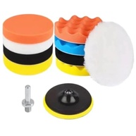 Kit Polimento Automotivo 3 Polegadas - 11 Peças com Espumas e Boinas para Furadeira - imagem 2