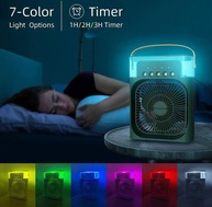 Ventilador Portátil 3 em 1 com Umidificador e Climatizador Rosa - 600ml, 3 Velocidades - imagem 4
