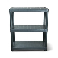 Estante Multiuso 3 Prateleiras NTK - 67,1 x 51,5 cm - Estrutura Plástica Resistente Cinza - imagem 1