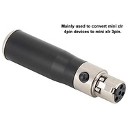Adaptador Mini XLR 3 Pinos Fêmea para XLR Fêmea: Conexão de Áudio Profissional - imagem 4