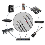 Meamaz Cabo 3 em 1 USB-C/Lightning para RCA: Áudio de Alta Fidelidade para seu Home Theater - imagem 4