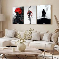 Kit 3 Quadros Decorativos Samurai - Arte Japonesa Ninja Katana 40x28cm - imagem 5