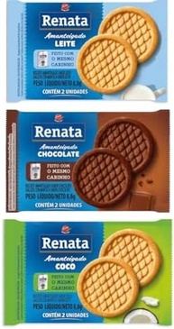 Combo 210 Sachês De Biscoito Renata 3 Sabores Sortidos - imagem 1