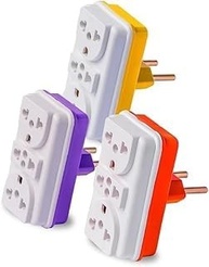 Kit 3 Adaptadores Tomada Benjamin T Multiplicador 10A/20A Bivolt - CompleteStore® - imagem 1