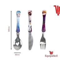 Conjunto de Talheres Frozen Simonaggio - 3 Peças Ergonômicas para Crianças - imagem 4