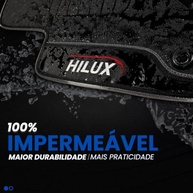 Jogo de Tapetes Automotivos Emborrachados Premium para Hilux (2005-2015) - 3 Peças Impermeáveis - imagem 4