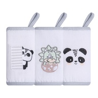 Papi Textil Babete Gifts Papi Friends com Prendedor de Chupeta - 40cm x 40cm - 3 Unidades - imagem 1