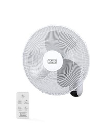 Ventilador de Parede Oscilante BLACK+DECKER 16" com Controle Remoto, 3 Velocidades e Timer - imagem 2