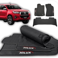 Jogo de Tapetes Emborrachados Premium Impermeável para Toyota Hilux 2019-2024 (3 Peças) - imagem 1