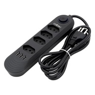 Filtro de Linha 4 Tomadas 10A Bivolt + 3 USB - Extensão 2m com Liga/Desliga - imagem 2