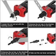 Kit Ferramenta Rebite 3 em 1 Eastvolt: Pistola Manual, Porca e Parafuso - Versatilidade Profissional - imagem 3