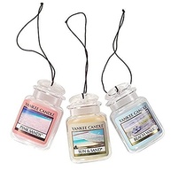 Kit 3 Aromatizadores Yankee Candle Hanging Car Jar® Ultimate: Beach Walk, Pink Sands e Sun & Sand - Frescor por 30 Dias! - imagem 2