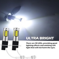 Lâmpada Neblina LED H3 5630 10SMD 30 Chips - Luz Branca Fria para Carros DC9-16V (Par) - imagem 3