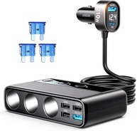Carregador Veicular JOYROOM 9 em 1: 210W PD/QC 3.0, 9 Portas e Display LED - imagem 2