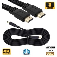 Cabo HDMI 3 Metros 4K Ultra HD: Imagem Incrível com Nylon Trançado e Versão 3.0 Reforçada - imagem 3