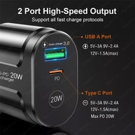Carregador Rápido USB-C 20W: Power Delivery e QC 3.0 - imagem 3