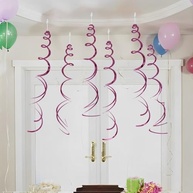 Decorações Espirais Metálicas 75cm Rosa - Pacote com 30 Unidades para Festas e Eventos - imagem 2