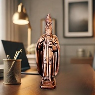 Imagem de Santo Agostinho 30 cm em Gesso Cerâmico com Pintura Manual e Proteção UV - imagem 3