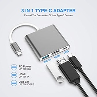 Adaptador Dex Para Samsung Usb 3.1 Tipo C Hub Thunderbolt 3.0 X Hdmi Usb 3 4k Prata - CompleteStore® - imagem 2
