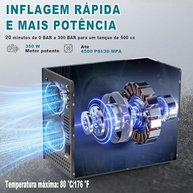 Compressor PCP 300 BAR 12V/110V/220V: Potência e Portabilidade para seu PCP - imagem 4
