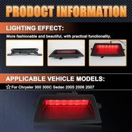 Luz de Freio LED 3ª Geração para Chrysler 300/300C (2005-2007) - Segurança e Estilo Aprimorados - imagem 3