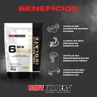 Whey Protein + Creatina: Kit Six Gold 2kg + 300g - imagem 2