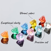 Pedras Preciosas Acrílicas para Artesanato - Diamantes Falsos Decorativos 300g - imagem 4
