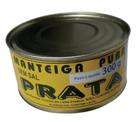 Manteiga Sem Sal Lata 300g - Laticinios Prata - imagem 1