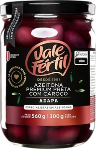 Azeitonas Pretas Premium Azapa Vale Fértil Vidro 300g - imagem 2