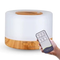 Difusor Aromático Ultrassônico 300ml com 7 Cores LED e Controle Remoto - Purifique e Decore seu Ambiente - imagem 2