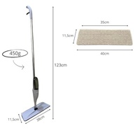 Rodo Esfregão Spray Mop Giratório 360° com Microfibra e Reservatório 300ml - Limpeza Rápida e Eficiente - imagem 3