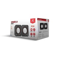C3Tech Caixa de som SP-301BK Preto - Sistema de audio 2.0 P2 Com Blindagem Eletromagnética alimentacao via porta USB - imagem 3