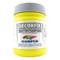 Tinta Decorfix Brilhante 302 Amarelo Limão 250ml – Acabamento Vibrante e Duradouro - imagem 1