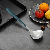 Colher de Aço Inoxidável 304 com Design Ergonômico - Ideal para Cozinhar e Servir - imagem 3
