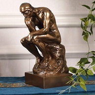 Estátua do Pensador em Bronze - Coleção Premium 30,5 cm | Decoração de Arte para Casa e Escritório - imagem 3