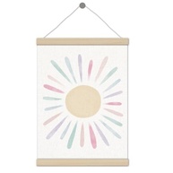 Moldura para Pôster Boho Sun Colorido - 30,5x40,6cm | Decoração Moderna com Estilo Boêmio para Quartos e Salas - imagem 2