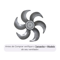 Hélice 30cm 6 Pás Prata para Ventilador Mondial - Alta Performance - imagem 4