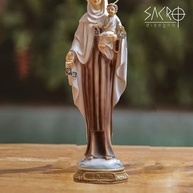Imagem Nossa Senhora do Carmo 30cm em Resina - Coleção Estilo | Decoração Sagrada com Pintura Manual - imagem 5