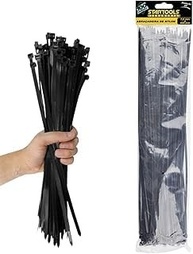 Abraçadeira de Nylon Preta 30cm x 3,6mm - Kit 100 Unidades | Organização Profissional - imagem 3