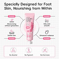 LAIKOU Sakura Creme para Pés – Hidratação Profunda com 30g - imagem 2