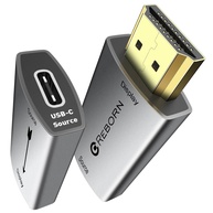 Adaptador USB-C Fêmea para HDMI Macho 4K 30Hz Reborn | Conexão Unidirecional Thunderbolt 3/4 para MacBook, Galaxy S, Surface - imagem 1