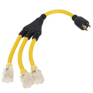 Adaptador de Tomada 30A L5-30P para 3x 5-15R/5-20R: Energia Confiável para Geradores e RVs - imagem 2