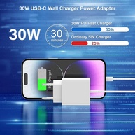 Carregador Apple 30W USB-C: Carga Rápida iPhone & iPad - imagem 2