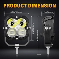 Lâmpadas LED Willpower 2x 30W 3000LM: Iluminação Potente e Durável para Seu Veículo - imagem 3