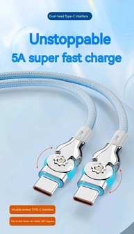 Cabo USB-C 30W: Carregamento Rápido e Rotativo! - imagem 2